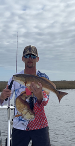 Redfish success: Hooked and happy